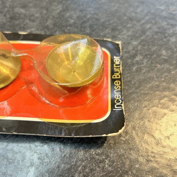 Set of 2 Vintage 1981 Hindu Incense Genie Brass Incense Burners - Picture 3 of 9